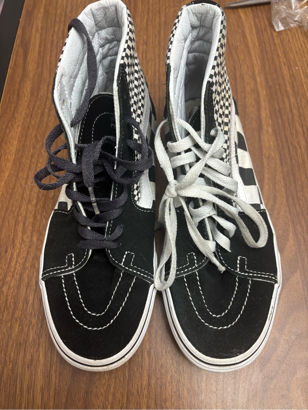 Vans Checkerboard Black High-Top Sneakers